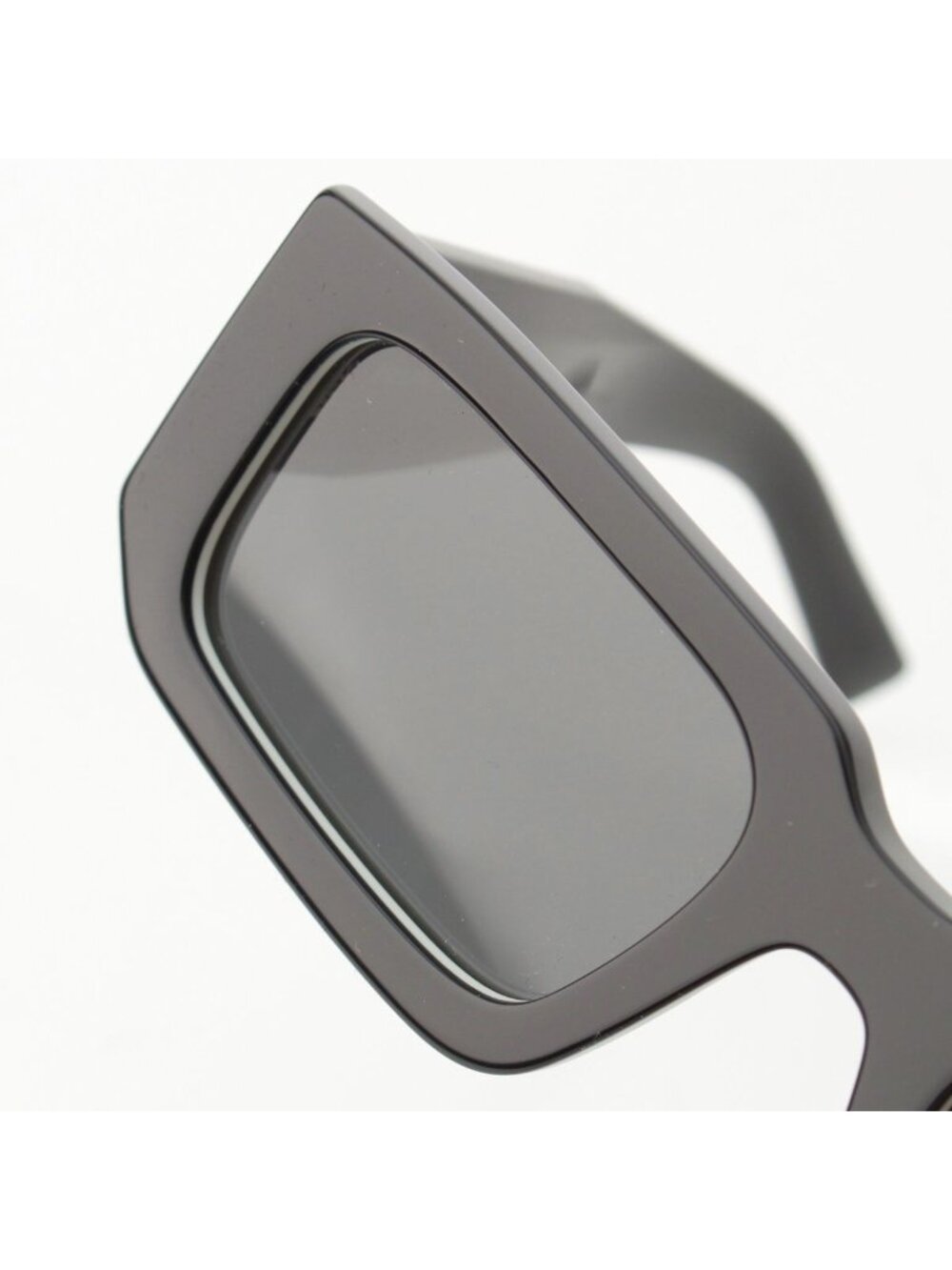 Prada Logo Square Sunglasses Eyewear Black White - Picture 6 of 10